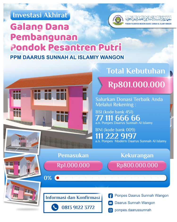 DONASI PONDOK PUTRI